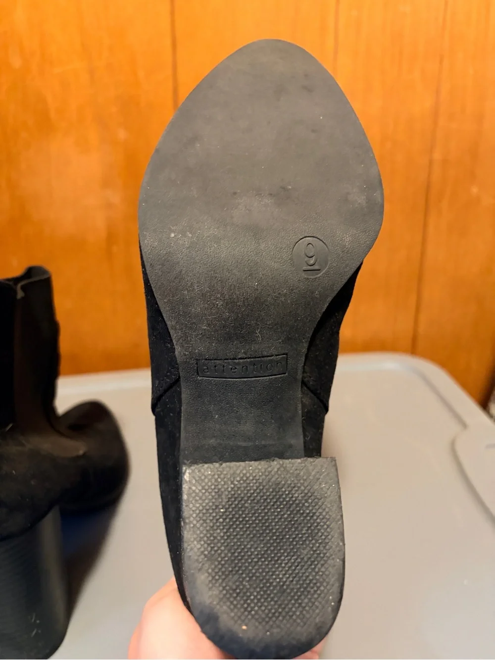 Attention Ankle Boots. Size 9.